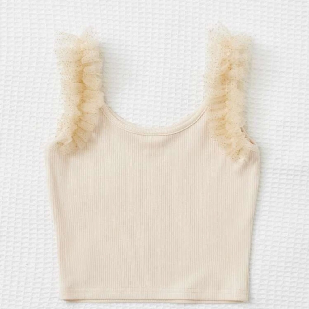Cream Girly Tank